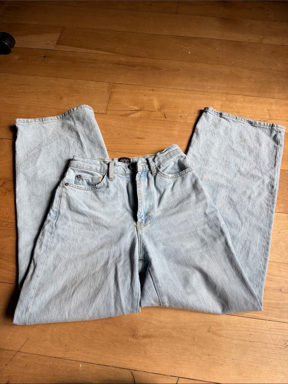 Urban Outfitters Light Blue Wide-Leg Jeans